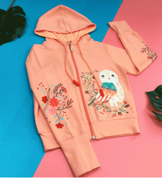 ÁO KHOÁC BÉ GÁI_05 CAM SỮA